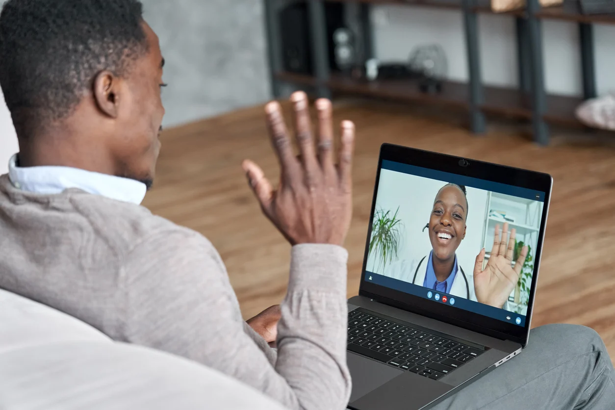 A telehealth visit