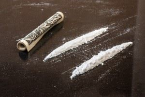 cocaine on a table