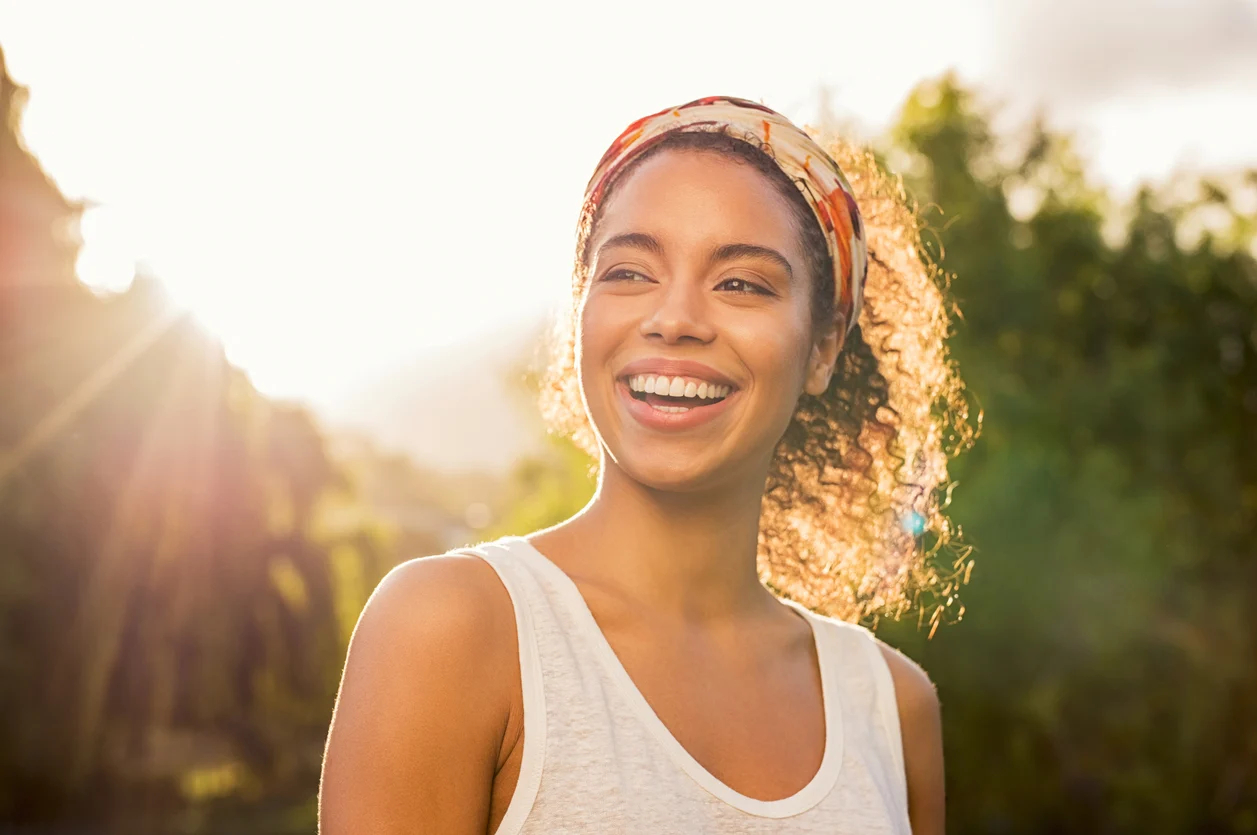 Young woman smiling